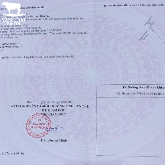 ĐẤT NỀN MẶT TIỀN XÃ AN BÌNH TÂY - BA TRI